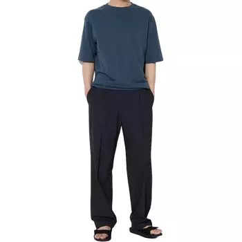 Повседневные брюки мужские темно-синие Uniqlo, темно-синий