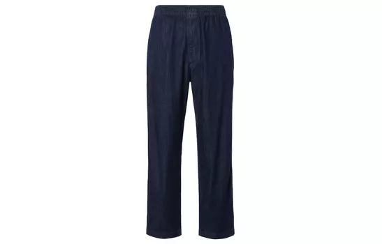 Повседневные брюки мужские темно-синие Uniqlo, темно-синий