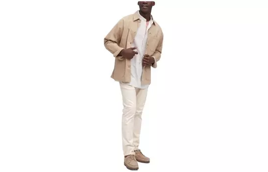 Повседневные брюки мужские Uniqlo, светло-бежевый
