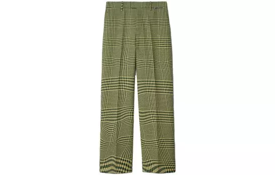 Повседневные брюки мужские зеленые Burberry, зеленый