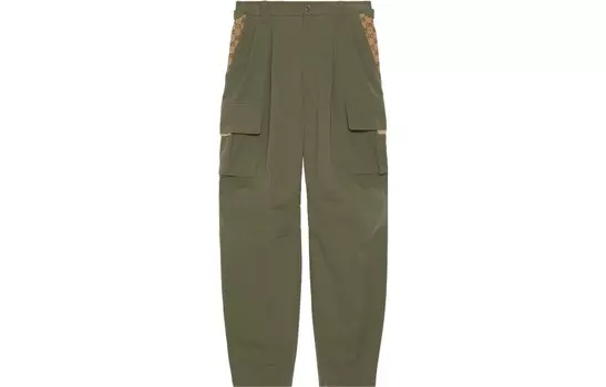 Повседневные брюки мужские зеленые Gucci, зеленый