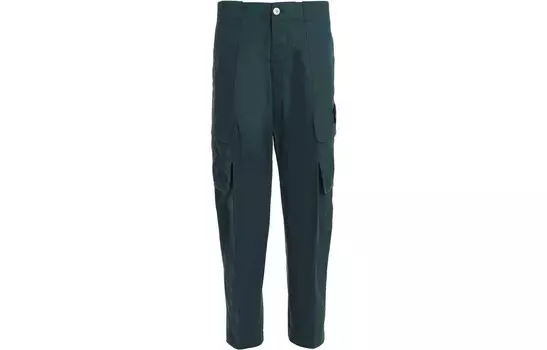 Повседневные брюки мужские зеленые Stone Island, зеленый
