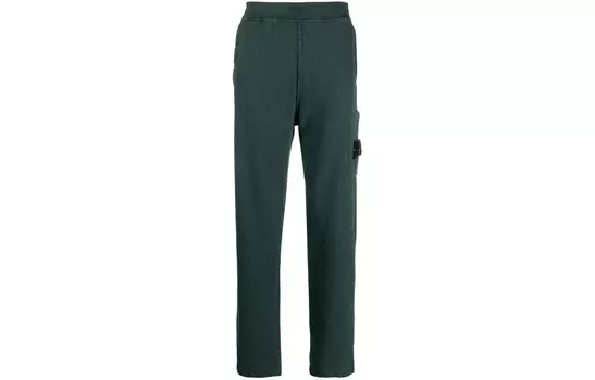 Повседневные брюки мужские зеленые Stone Island, зеленый