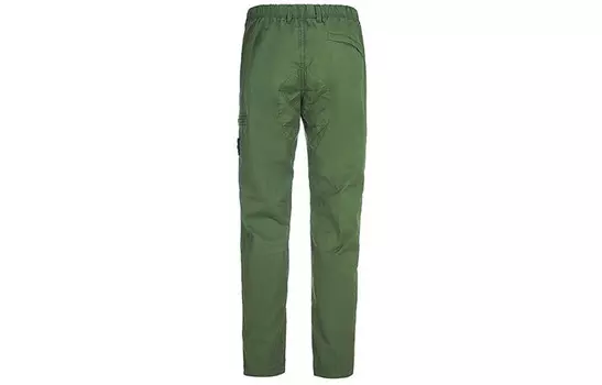 Повседневные брюки мужские зеленые Stone Island, зеленый