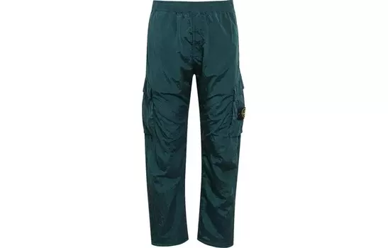Повседневные брюки мужские зеленые Stone Island, зеленый