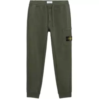 Повседневные брюки мужские зеленые Stone Island, зеленый