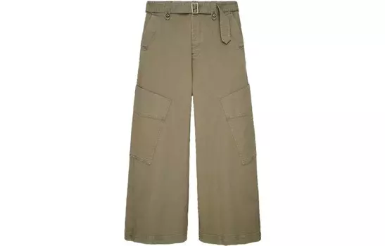 Повседневные брюки мужские зеленые Zara, зеленый