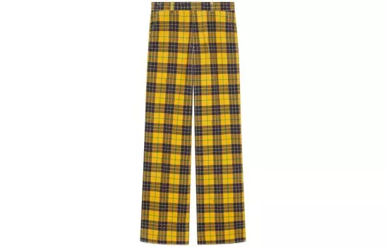 Повседневные брюки мужские желтые Gucci, желтый