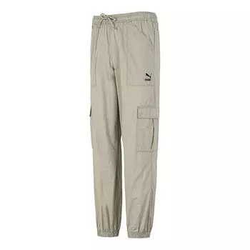 Повседневные брюки PUMA Woven Cargo Bundle Feet Casual Long Pants Creamy White, кремовый
