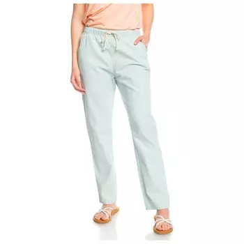 Повседневные брюки Roxy Women's Slow Swell Beachy Denim Pant, цвет Bleached Blue
