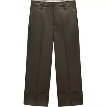 Повседневные брюки серии ZW женские ZARA, зеленый