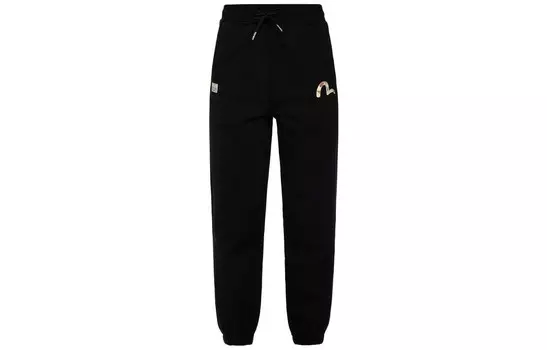 Повседневные брюки унисекс черные Evisu, черный