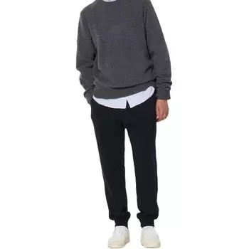 Повседневные брюки унисекс черные Uniqlo, черный