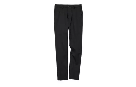 Повседневные брюки унисекс черные Uniqlo, черный