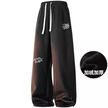 Повседневные брюки унисекс Doraemon, Черный (тонкий ледяной шелк)