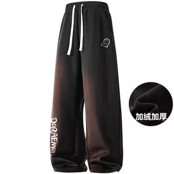 Повседневные брюки унисекс Doraemon, Темно-синий (на флисовой подкладке)