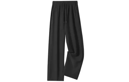 Повседневные брюки унисекс Eusu, Светло-серый [Прямые брюки из ледяного шелка] обновленная версия