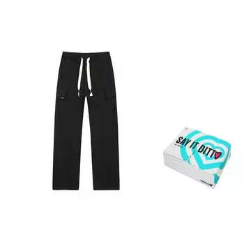 Повседневные брюки унисекс FAIRWHALE, черный