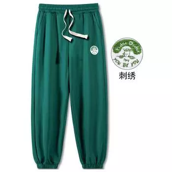 Повседневные брюки унисекс FIDO DIDO, Бежевый, на флисовой подкладке, утолщенный