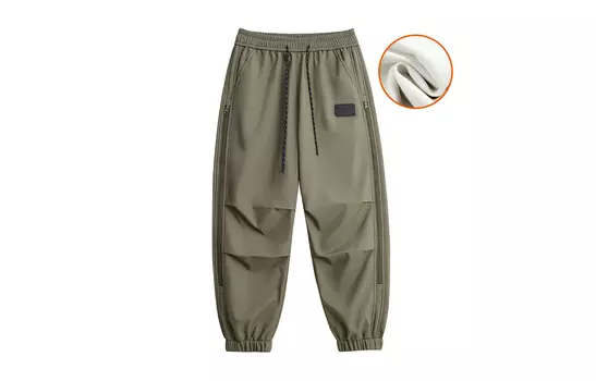 Повседневные брюки унисекс Gsue, Орехово-коричневый [бархатная модель]