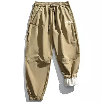 Повседневные брюки унисекс Jeep, Forest Green-Fleece-Lined