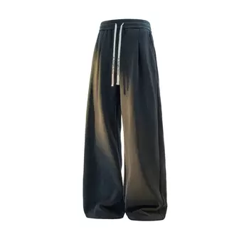 Повседневные брюки унисекс Jungle Panda, Черный [Летний стиль ледяного шелка]