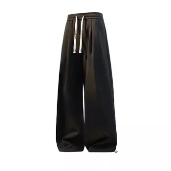 Повседневные брюки унисекс Jungle Panda, Черный [Тонкий ледяной шелк]