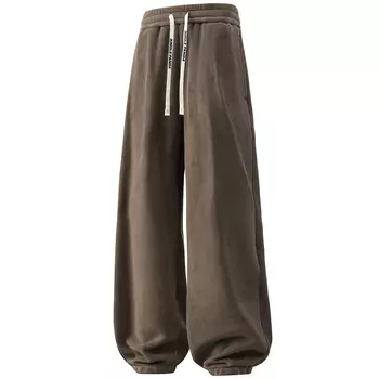 Повседневные брюки унисекс Jungle Panda, Кремово-белый [на ногах нет шерсти]