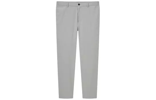 Повседневные брюки унисекс небесно-серые Uniqlo, серый