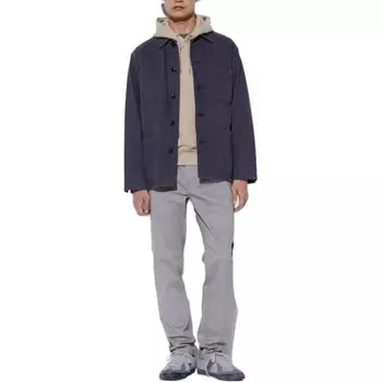 Повседневные брюки унисекс небесно-серые Uniqlo, серый