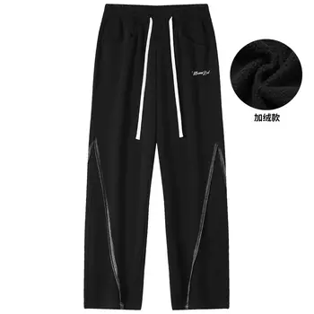 Повседневные брюки унисекс NOME, Черный (на флисовой подкладке)