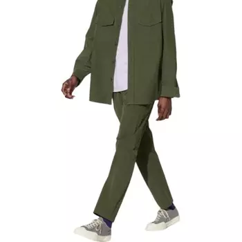 Повседневные брюки унисекс оливково-зеленые Uniqlo, оливково-зеленый