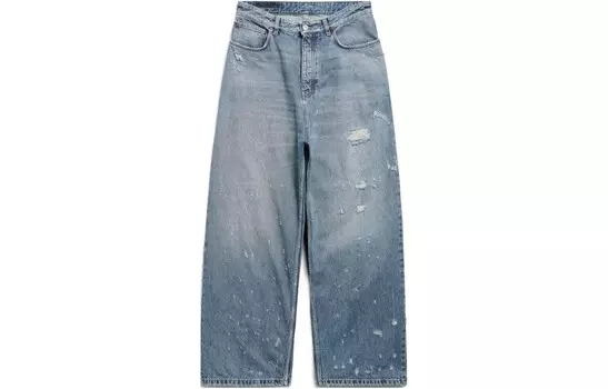 Повседневные брюки унисекс синие Balenciaga, синий