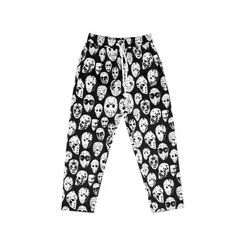 Повседневные брюки унисекс Slamble, Black Snakeskin Print