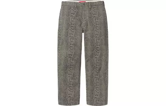 Брюки Supreme Snake Print, розовый