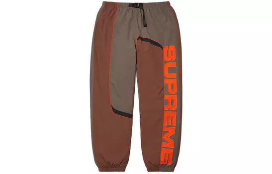 Брюки Supreme S Paneled Belted, зеленый