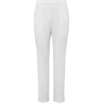 Повседневные брюки унисекс светло-серые PLEATS PLEASE ISSEY MIYAKE, светло-серый