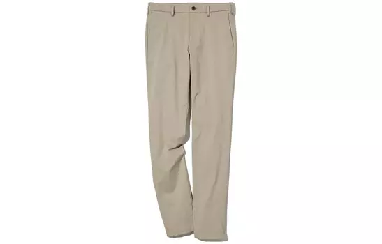 Повседневные брюки унисекс темно-бежевый Uniqlo, темно-бежевый
