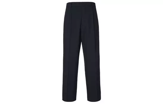 Повседневные брюки унисекс темно-синие Uniqlo, темно-синий