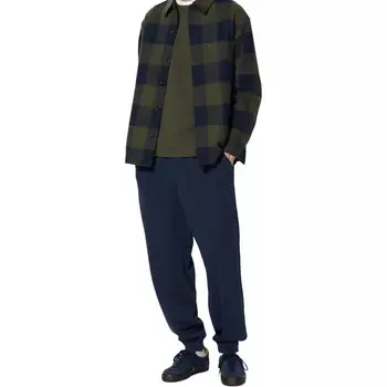 Повседневные брюки унисекс темно-синие Uniqlo, темно-синий