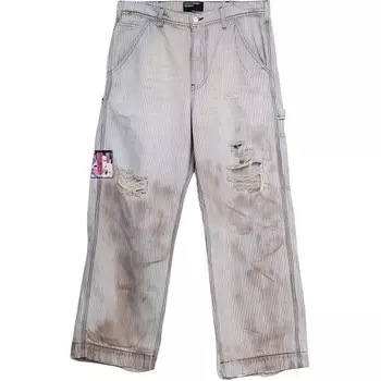 Повседневные брюки унисекс в полоску цвета грецкого ореха Enfants Riches Deprimes, цвет Walnut stripes