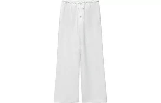 Повседневные брюки женские белые Zara