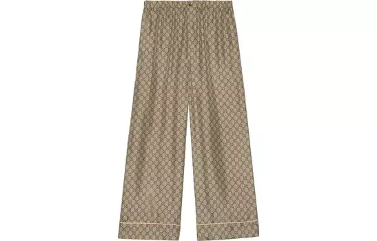 Повседневные брюки женские бежевые Gucci