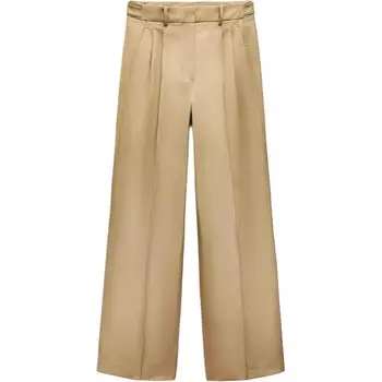 Повседневные брюки женские бежевые Zara