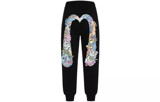 Повседневные брюки женские черные Evisu