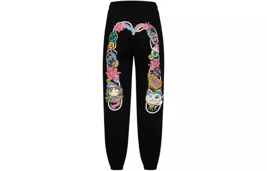 Повседневные брюки женские черные Evisu