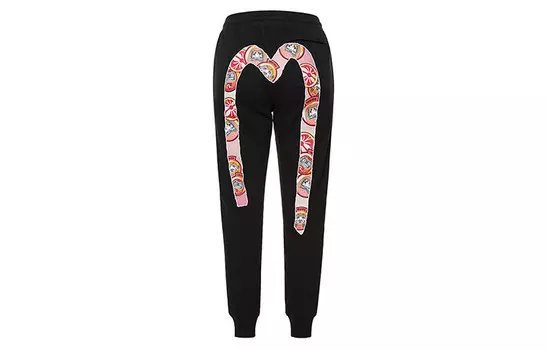 Повседневные брюки женские черные Evisu, черный