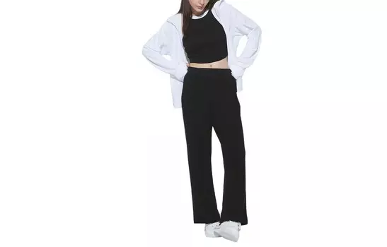 Повседневные брюки женские черные Uniqlo