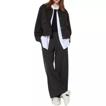 Повседневные брюки женские черные Uniqlo