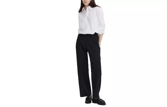 Повседневные брюки женские черные Uniqlo